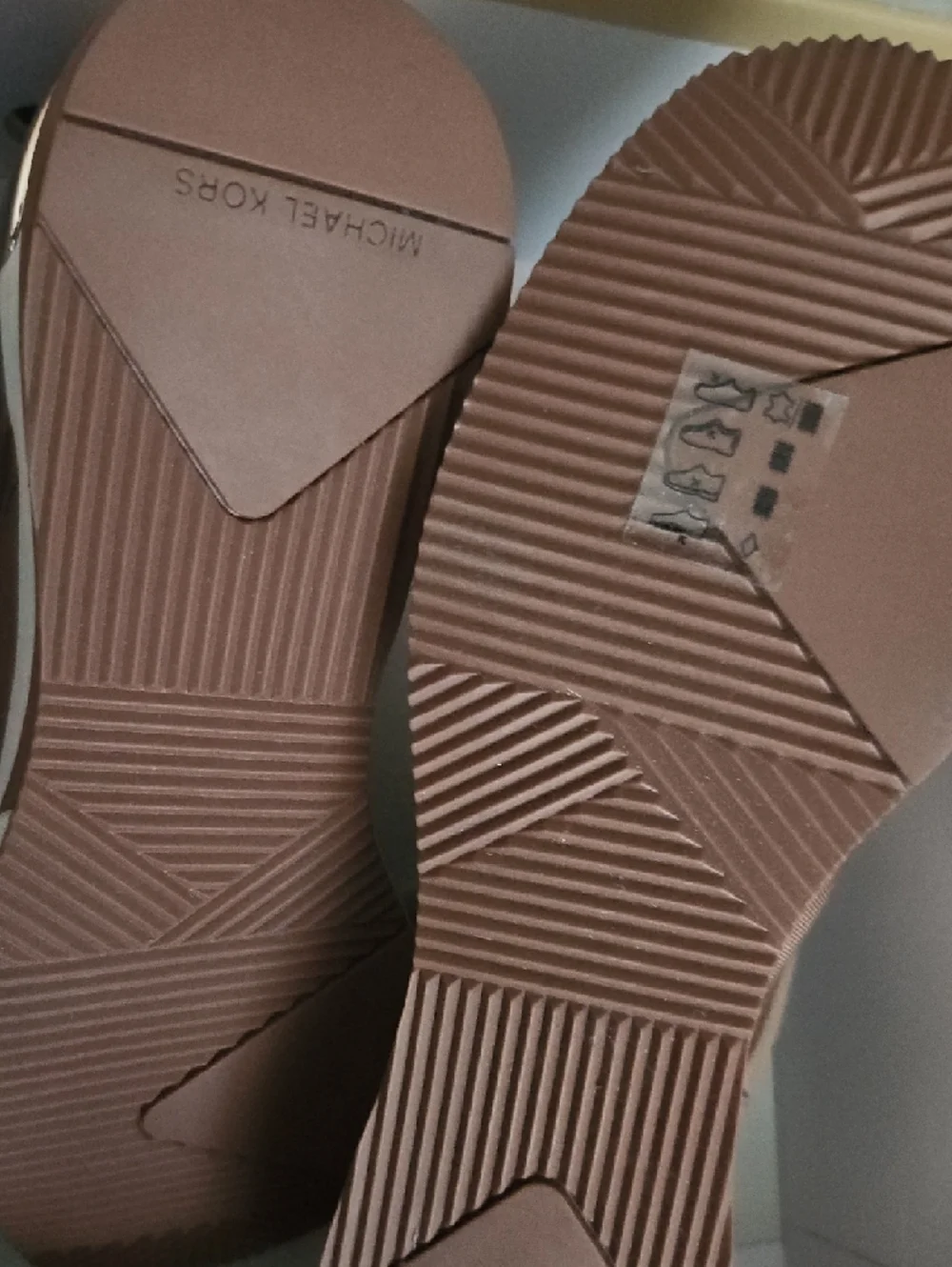 Women's Rose Gold Wedge Sneakers - Michael Kors - Picture 4 of 5